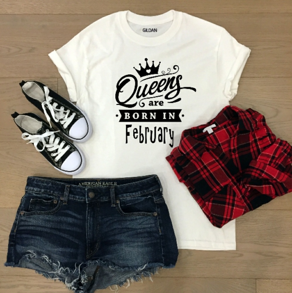 Queens Are Born Birthday T Shirt